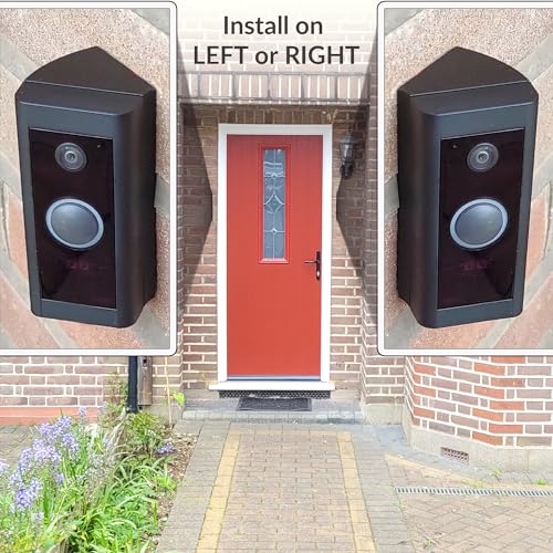 Mars Outpost Eckbausatz Kompatibel mit Videotürklingel Kabel (Video Doorbell Wired) | Montagehalterung | 45° Winkel | Halterung Wandhalterung Winkel Keilsatz für Wired festverdrahtet Kabel Türklingel