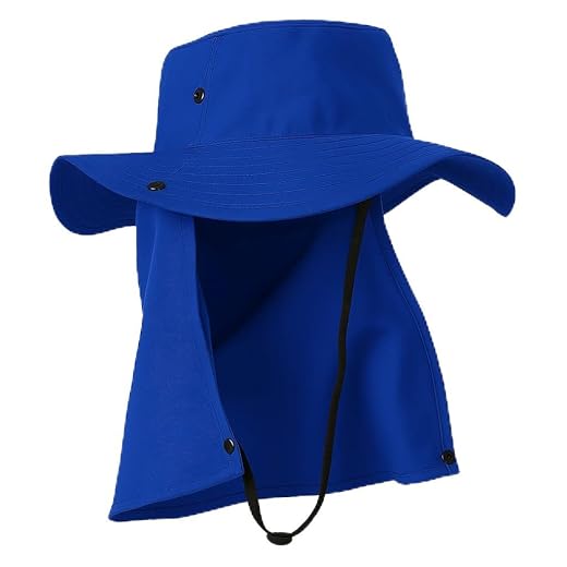 Chapéu de Pescador Australiano com Proteção Aba Larga Protetor de Nuca Sol Pesca Camping
