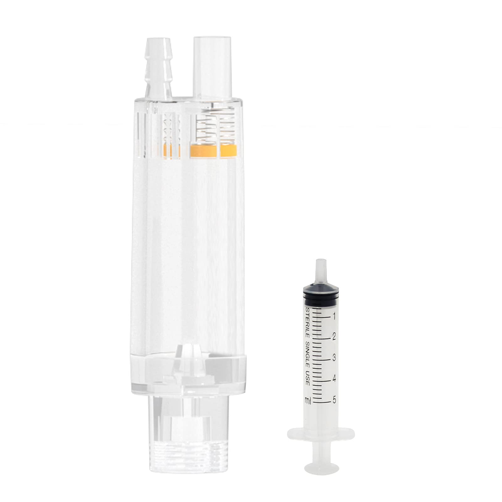 ZRDR Co2 Bubble Counter, with Check Valve, for Threaded Connection of Co2 Generator Regulator Planting Aquarium