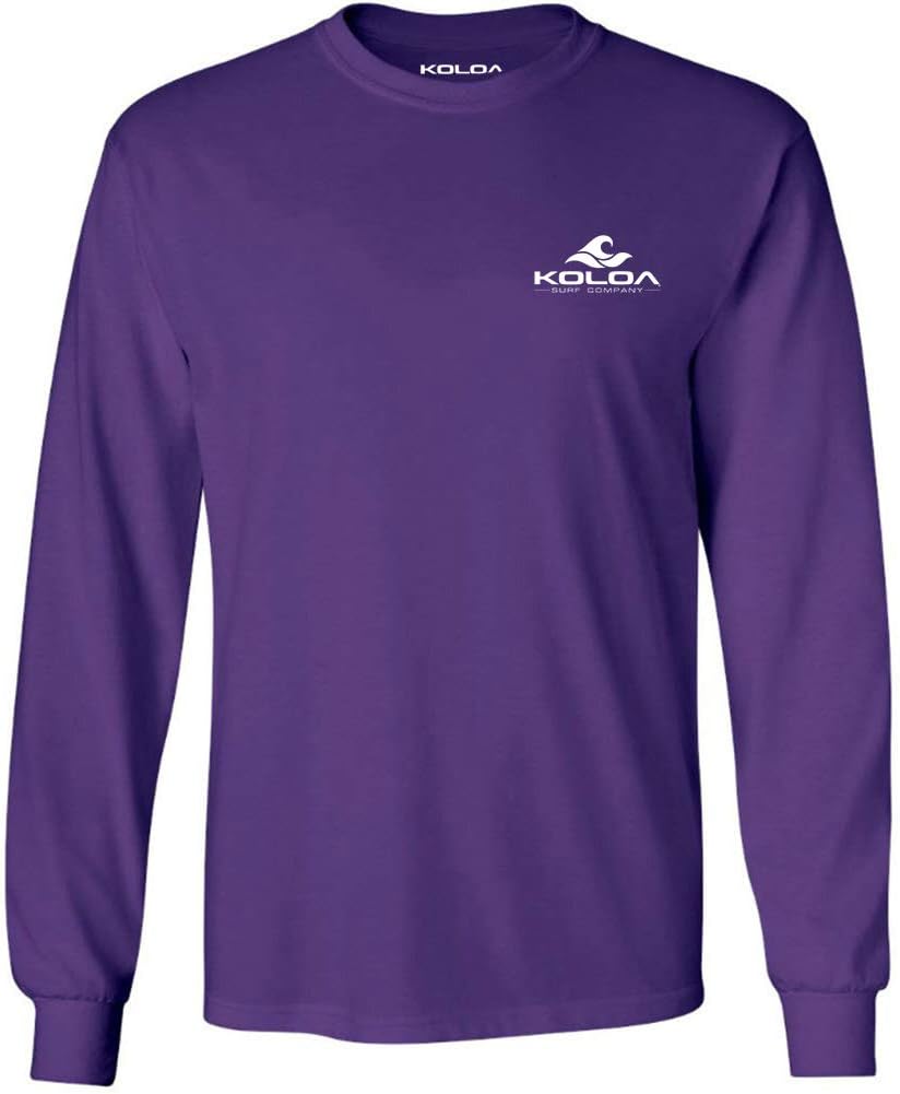 Koloa Surf Mens Big Wave Lines Classic Logo Long Sleeve Tee in Reg, Big and Tall