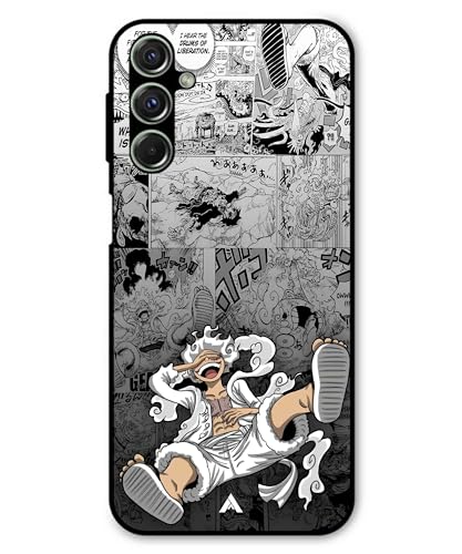 Image of Premium Anime 2 Case for Samsung Galaxy F34 (Glossy Finish) Soft-Touch Metal TPU Back Cover, Shockproof, Designer, Aesthetic Mobile Phone Case