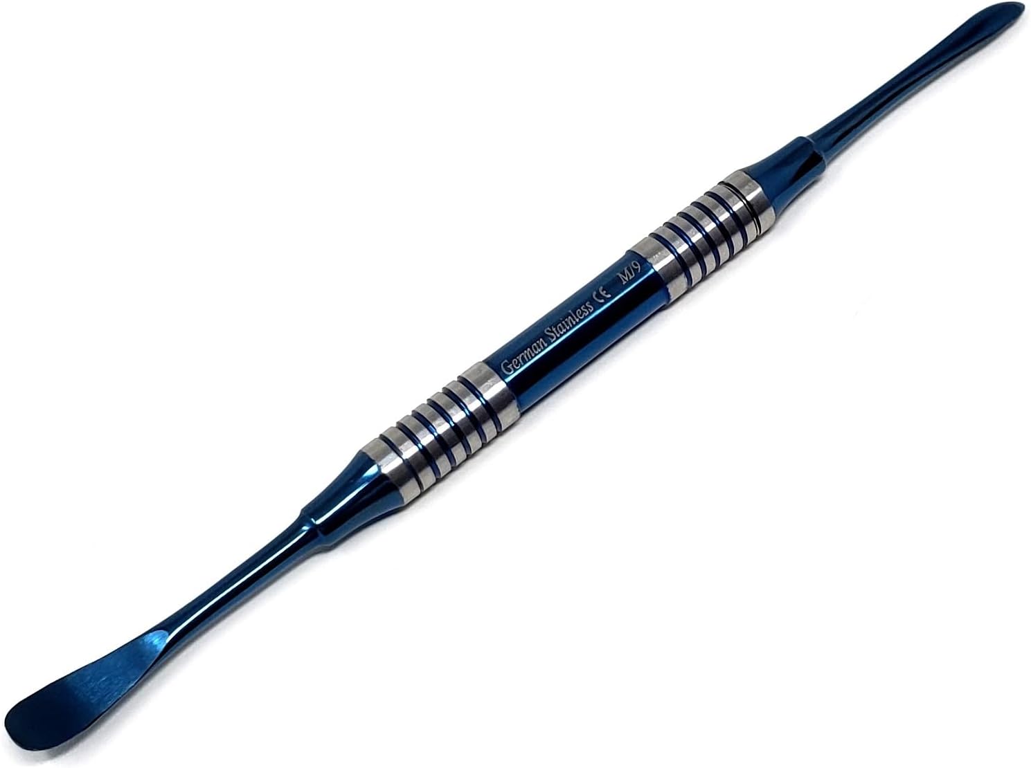 Professional Dental Periosteal Elevator Molt M9, Stainless Steel with Blue Titanium Coated Tips