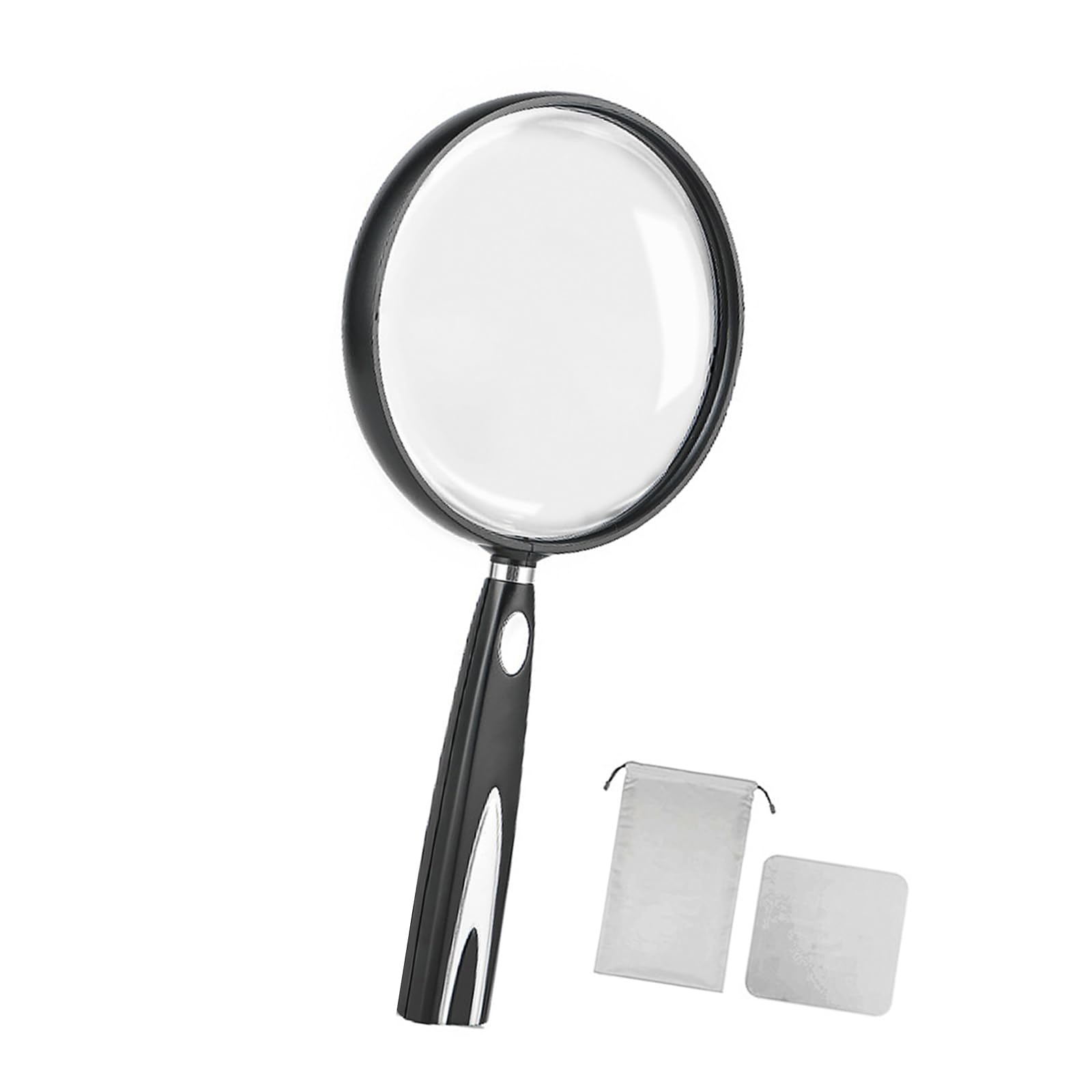 Kaeltsyn 130Mm With Storage B 2 Time / 1.5 Time Magnifier Glass Shatterproof Design Nonslip Handle Perfect For Close Work Reading By Elderly Adults Nature Exploration Nonslip Handle