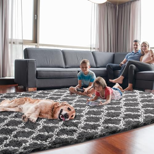 Puremy CMDLDT57DG Shag Area Rug 5X7 Feet Extra Soft Rugs thumb #7
