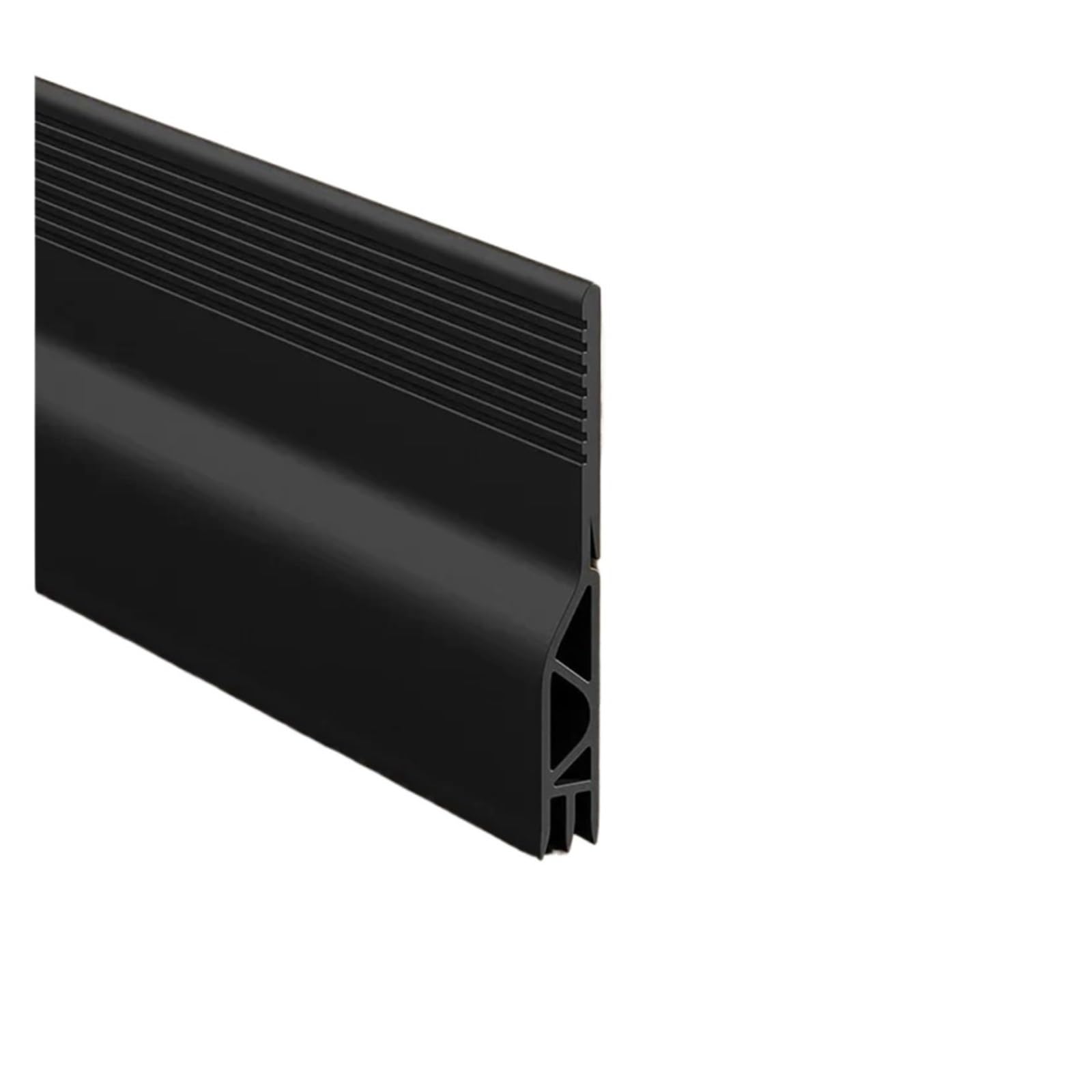 Draft Excluder For Doors Door Bottom Self-adhesive Sealing Strip 1M Windproof Stopper Guard Rain Weatherstrip Noise Reduction Insulator Sealer(Black)