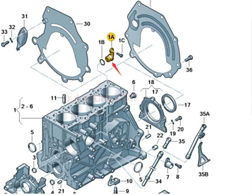 Billet Aluminum Thermostat Housing J-PLUG – Compatible with B6 Audi A4 1.8T - PN 06B103033 06B103033A