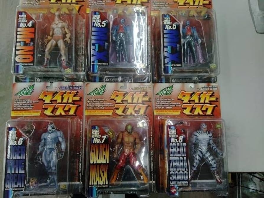 海洋堂　タイガーマスク　バイオレンスアクションフィギュア　７体セット 海洋堂 タイガーマスク バイオレンスアクションフィギュア 7体