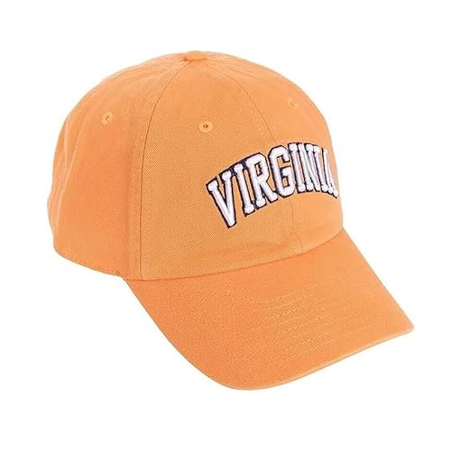 Desert Cactus University of Virginia Embroidered Baseball Hat (A1) Orange | Officially Licensed UVA Virginia Cavaliers Brimmed Embroidered Cap Baseball Cap with Adjustable Cloth Strap for Gifts