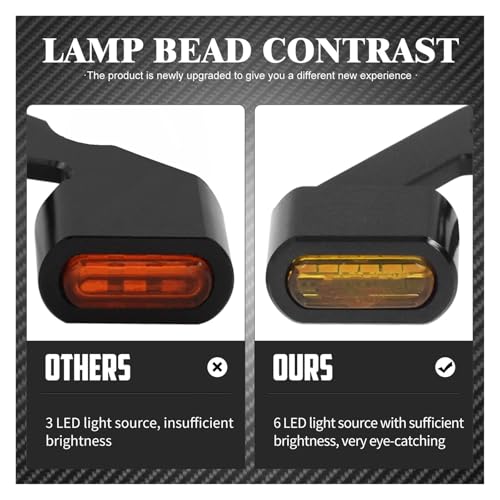 Clignotant LED moto feu de course pour Softail Sportster 1200 - 4