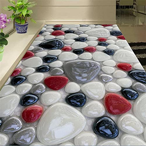 Pvc Tragen Wasserdicht 3D Boden Vinyl Benutzerdefinierte 3D-Bodenaufkleber Kreative 3D-Farbsteinboden-Bodenfolie-200 * 140 Cm Wandbild Tapete Wohnzimmer Schlafzimmer Sofa Hintergrund Dekorative Wand Cover