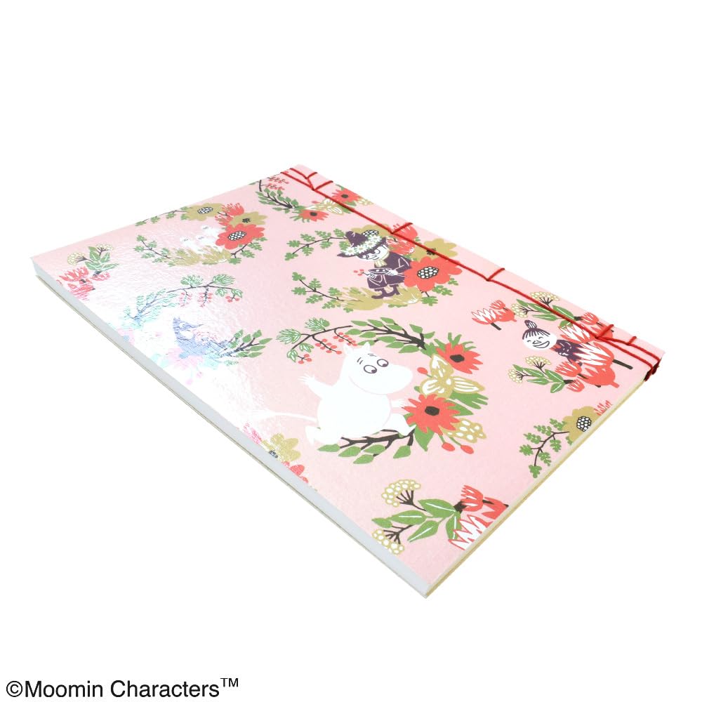 Amazon | ムーミン 和綴じ帳（フリーノート）桃【ST-TMM0006】 | 朱印