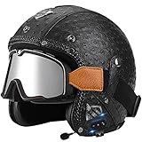 BLUETOOTH-FUNKTION: Verbinden Sie alle Bluetooth-fähigen Mobiltelefone und die meisten Motorradgeräte, Langzeit-Standby, integriertes Bluetooth-Anrufsystem, unterstützen Sie leistungsstarke Stereo-Klangqualität, beantworten Sie Anrufe, hören Sie Musik und andere multifunktionale Bluetooth-Headsets.
