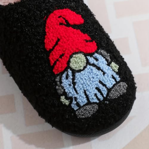 Image of LNERIP Slippers Winter Womens Mens Fluffy Plush Slippers Animals Cute Cartoon House Slippers Cuddly Warm Shoes Indoor Outdoor Girls Women