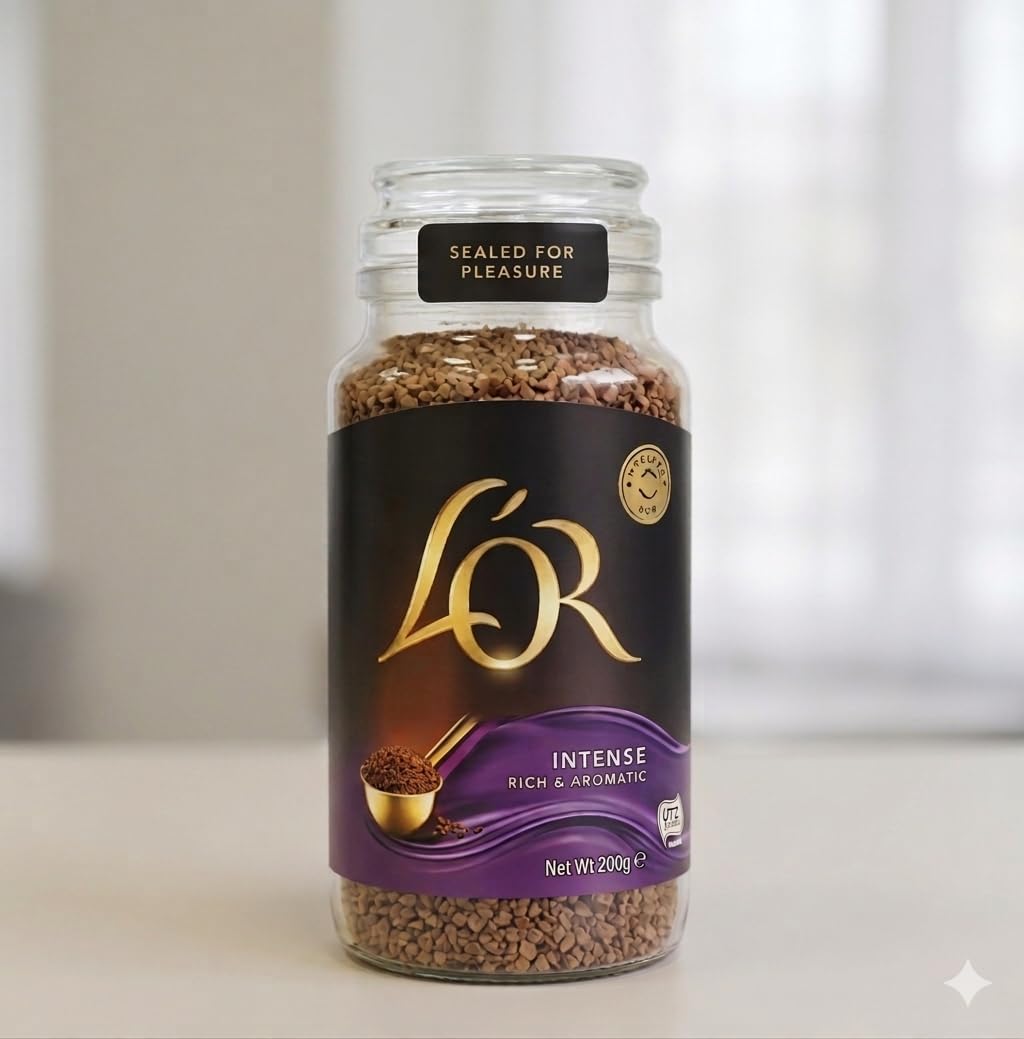 L'OR Intense Rich & Aromatic Instant Coffee, Premium French Micro-ground Coffee, By febora foods, 150g-image-40