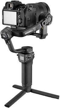 WEEBILL 3S COMBO El Kamerası 3 Eksenli Gimbal Sabitleyici Hızlı Bırakma Dahili Dou Işığı PD Hızlı Şarj Edilen Pil Maks. Sony Nikon DSLR Aynasız Kameralar için 3kg / 6.6Lbs Değiştirme