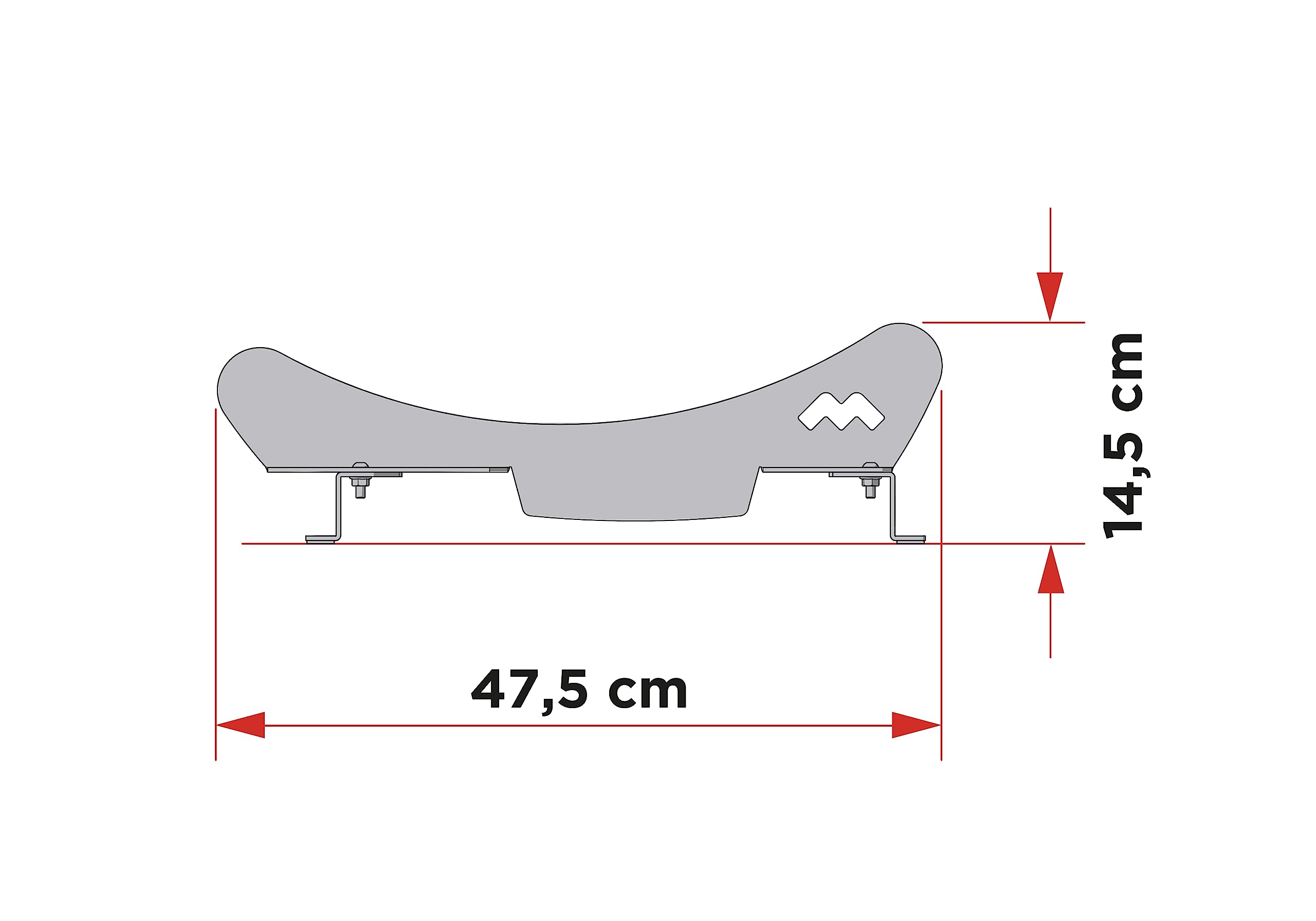 Meliconi MyBike Supporto Universale per Bicicletta da Terra, Supporto Bici da Terra per Esterno e Interno, Spessore Gomma Regolabile, 4 Gommini Stabilizzanti, Made in Italy