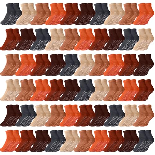 Image of Liitrsh 60 or 150 Pairs Pilates Grip Socks Bulk Unisex Non Slip Yoga Grippy Socks Woman for Adults Yoga Pilates Hospital
