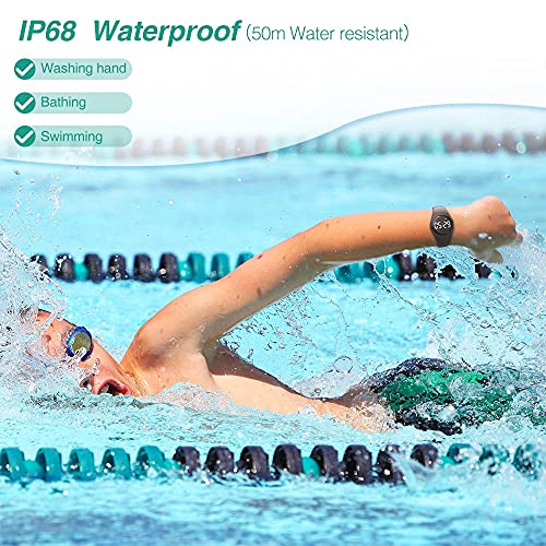 Led Digital Pedometer Watch, Digital Steps Tracker, Non-Bluetooth, Vibrating Alarm Clock, Stopwatch, Great Gift For Children Teens Girls Boys Women (Green) #TOP4