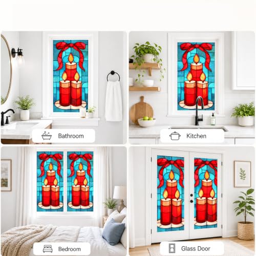 Vinilo decorativo para ventana navideña 17.3 x 39.4 pulgadas miniatura 5