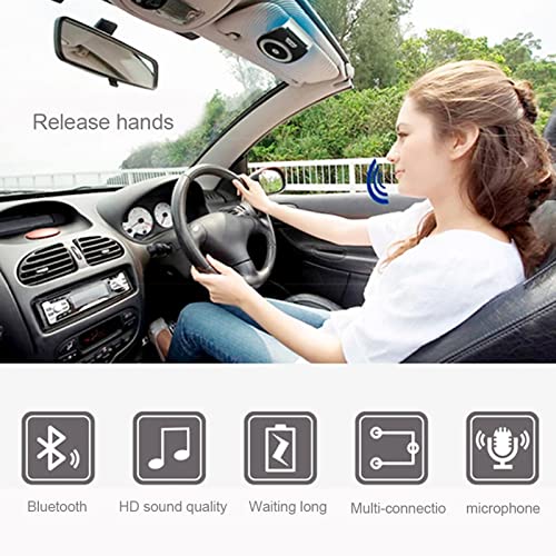 Annadue Altavoz portátil inalámbrico con Bluetooth, reducción de Ruido, Bluetooth para Coche, Manos Libres, Soporte para Dos teléfonos, Modo de Espera superlargo, para teléfono móvil