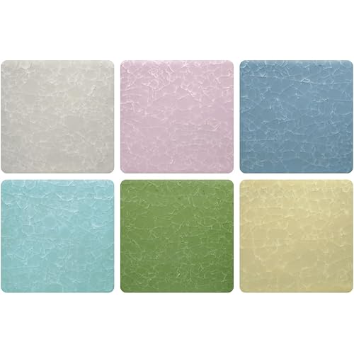 AMACO Kiln Ice High Fire Snowflake Glazes 6-Pint Class Pack, 6 Assorted Colors, Guan Ware-Inspired Mid-High Fire Cone 5-6 "KI" Glazes for Bisque