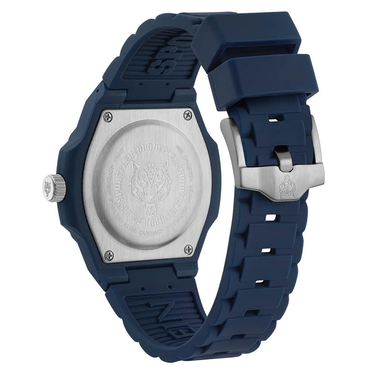 Plein Sport Unisex zegarek analogowy kwarcowy Viper Edition I niebieski PSOGA0125 silikon