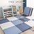 (12"x12") Thickened Interlocking Foam Floor Mats Set of 16, Floor Tiles Soft and Comfortable, Non-Slip, Cuttable, Flexible, Suitable for Gymnastics,Coffee+Yellow