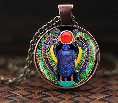Preisvergleich Produktbild Ägyptische Skarabäus Halskette, Skarabäus Schmuck, Ancient Egypt Schmuck, Ägyptischer Schmuck, Skarabäus Anhänger, Ägyptischer Skarabäus, Herren Skarabäus Halskette