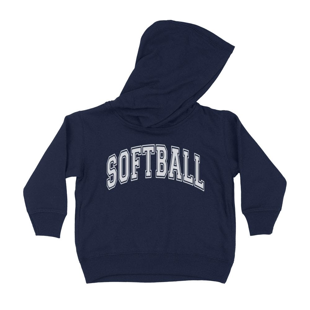 Arch Softball Kids Hoodie Sweatshirt Toddler 2T Navy