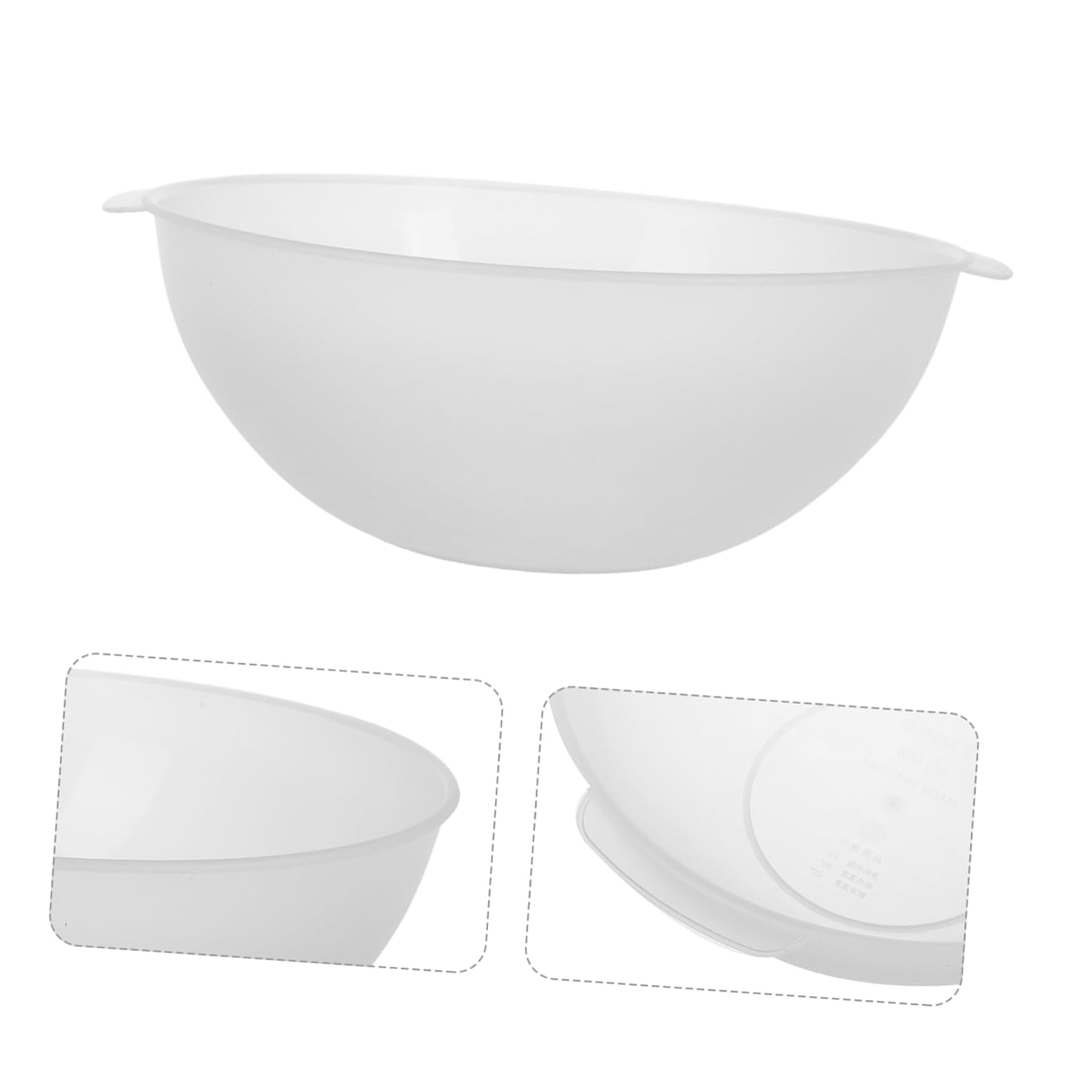 21cm Plastic Wash Basin with Handle, round Multifunctional Facial Hand Tub