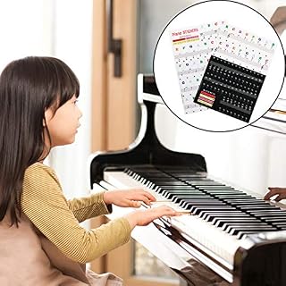 Vaguelly 2 Ensembles Entièrement Transparents /// Fournitures d’apprentissage des Notes De Piano pour Débutants… - Les Beatles, Paul McCartney, John Lennon, RIngo Starr, George Harrison Vaguelly 2 Ensembles Entièrement Transparents /// Fournitures d'apprentissage des Notes De Piano pour Débutants… – Image 5