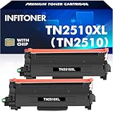 INFITONER TN2510XL Kompatibel für Brother TN-2510XL TN 2510XL TN2510 Toner für HL-L2400DWE HL-L2400DW MFC-L2835DW MFC-L2800DW MFC-L2860DWE DCP-L2620DW DCP-L2627DW Con Chip (2 Schwarz)