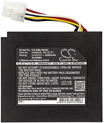 XSP Replacement Battery for DYM0 XTL 500, XTL 500 Label Maker, LabelManager 500TS, MobileLabeler, LabelManager PnP Wireless PN 634169A, W015127, 1888636