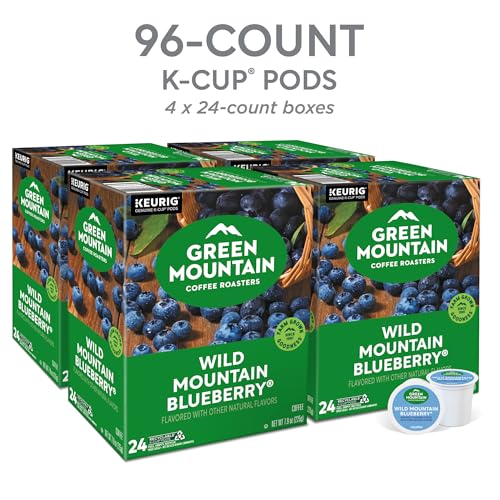Image of Green Mountain Coffee Roasters Wild Mountain Blueberry Keurig Single-Serve K-Cup pods, Light Roast Coffee, 96 Count