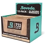 Boveda 72% Two-Way Humidity Control Packs For Wood Humidifier Boxes – 12 Pack – Moisture Absorbers – Humidifier Packs – Individually Wrapped Hydration Packets