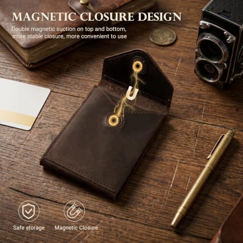 SAUCLW Vertical RFID Blocking Wallet