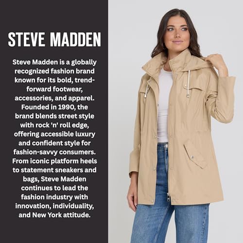 Steve Madden Women's Sand Anorak Rain Jacket – Waterproof 3X Windbreaker - Image 7