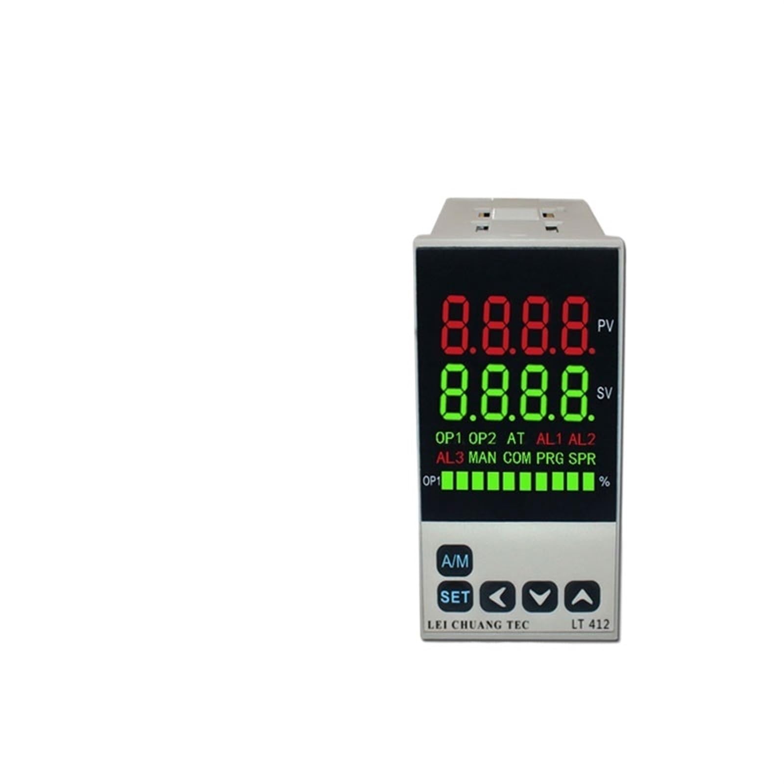 0-10V input LED display intelligent PID temperature controller 48x96mm, SSR/Relay/4-20mA/0-10V output(SSR Output 2Alarms)