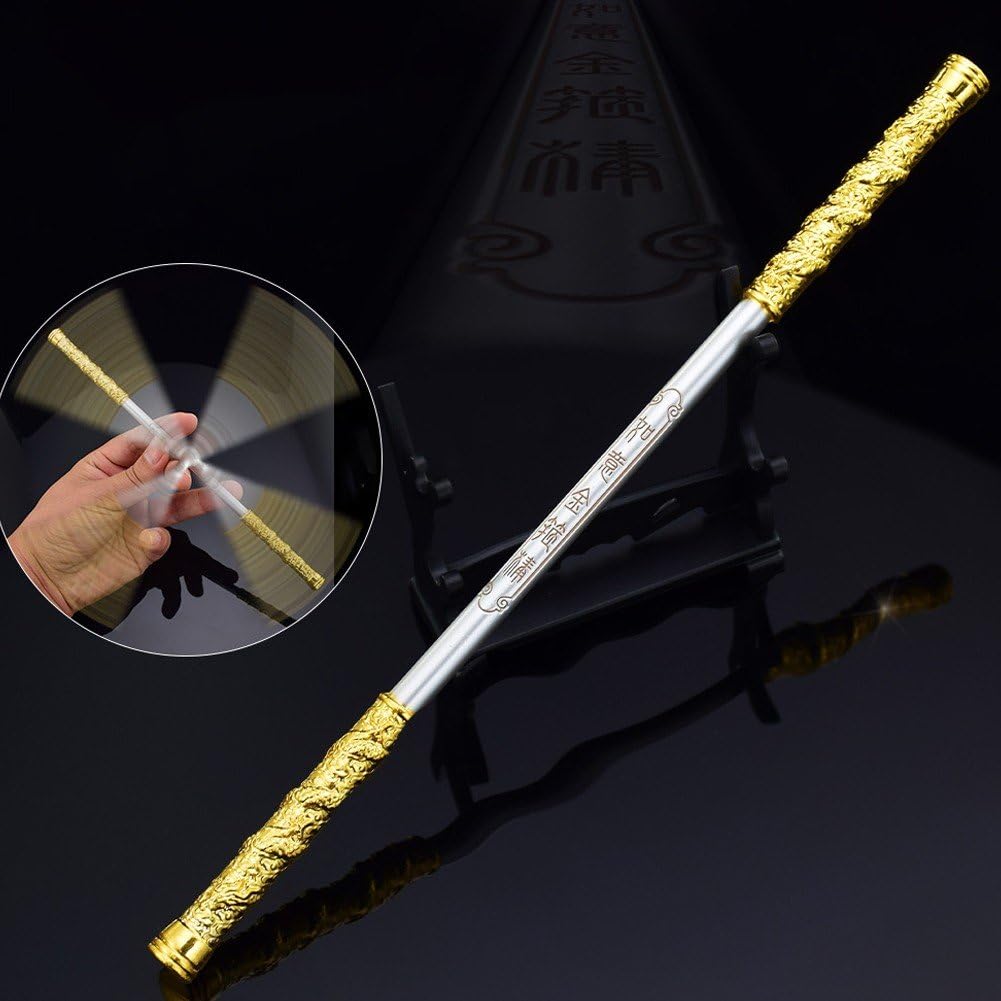 Amazon.co.jp: 道具セット ミニチュア 武器モデル 金属 ゴールデン棍棒  