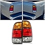 ECOTRIC Halogen Tail Light Compatible with 2000-2006 Toyota Tundra Regular/Access Cab Signal Brake Lamp Taillight Pair w/ Bulbs Set of 2 Replacement for TO2800129 TO2801129 815600C010 815500C010