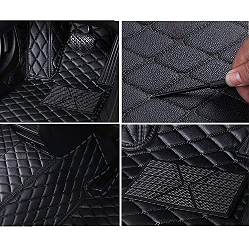 Cobear Tapis de Sol de Voiture pour 98% des berlines, des compactes, des coupés, des Breaks, des cabriolets et des monospaces - Tapis de Sol Auto en Cuir synthétique imperméable, Noir – vue 7