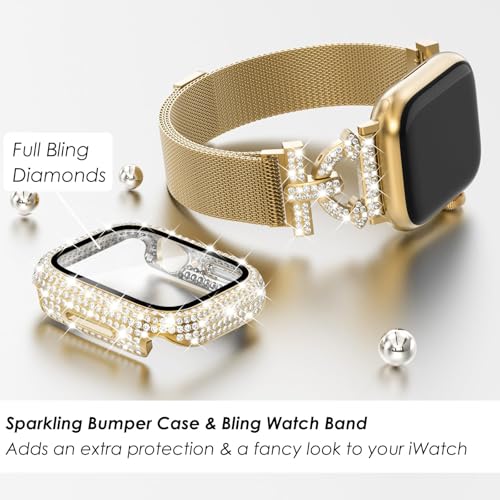Bracelet magnétique Apple Watch fin avec coque antichoc - 2