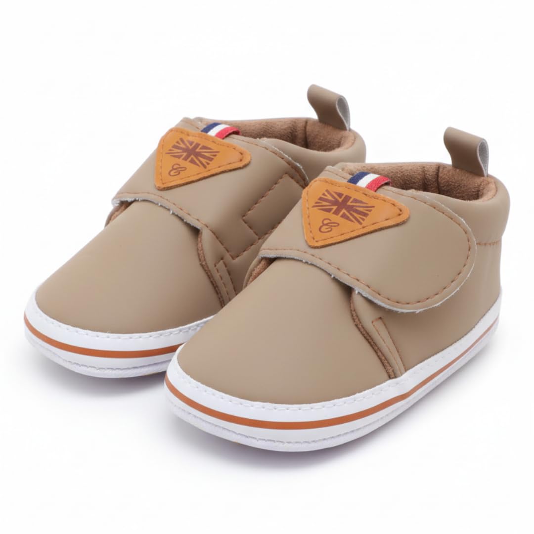 Baby Boy Booties with Memory Foam – Stylish Soft Sole Pre-Walker Shoes for Infants | Lightweight & Comfortable First Walking Booties (9–12 Months)-image-43