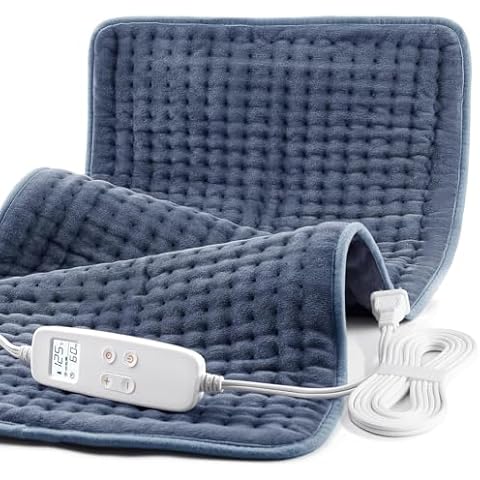 Heating Pad for Back Pain and Cramp Relief(Grey) Cover