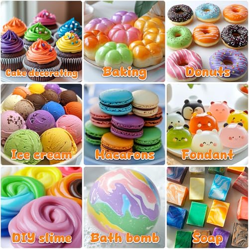 Kiigfood Gel Food Coloring - Kiigfood 9 Colors Concentrated Gel Based Food Coloring Set thumb #3