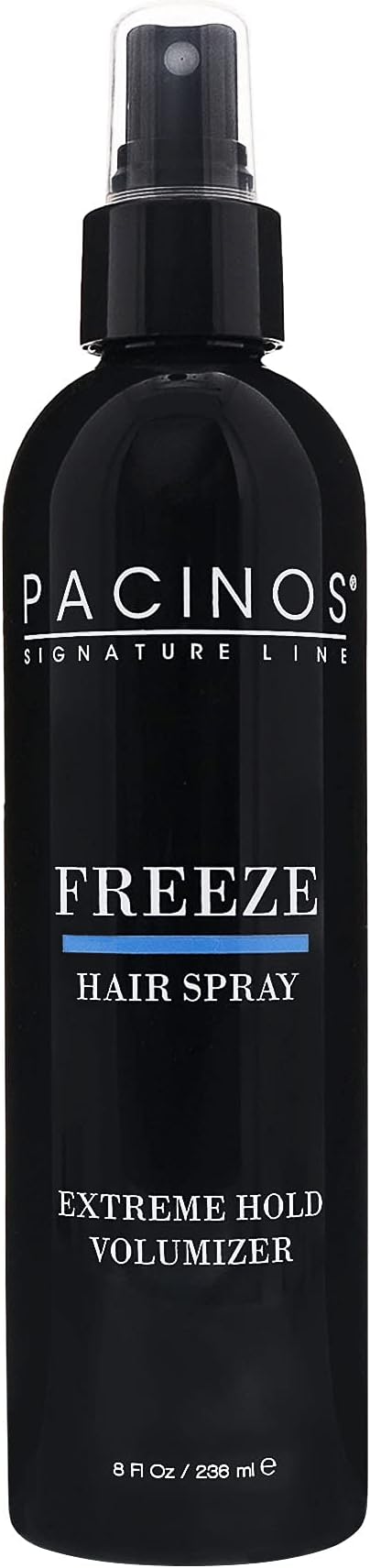 Pacinos Freeze Spray, Hair Spray Extra Hold Hair Volumizer & Texturizer for Thickening, Volumizing, Setting & Finishing, Hair Spray for Men and Women, All Hair Types 8 Fl oz