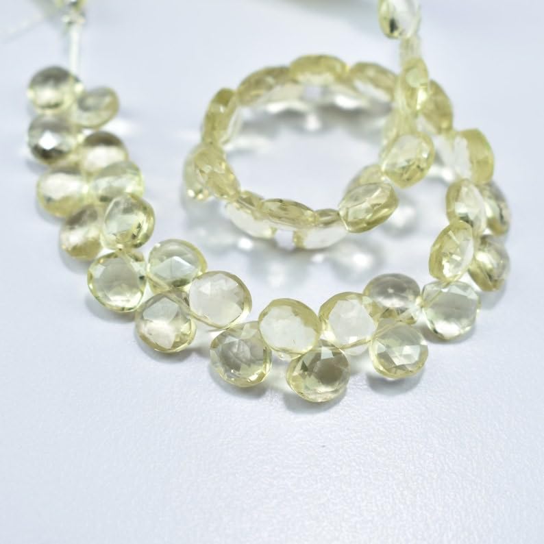 Perles en quartz citron à facettes pour créer vos propres bracelets d'été DIY