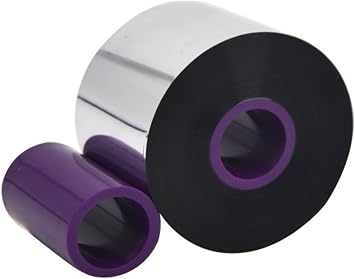Black Wax Resin General/Premium Grade TTO Thermal Transfer Ribbon Near Edge for Printers Food Packaging Date Printing. 55mm*600m Ink in 2 Rolls