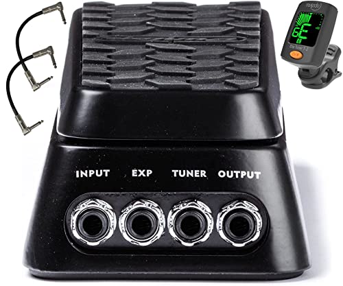 Dunlop DVP3 Volume (X) Pedal Bundle con 2 cables de conexión y sintonizador