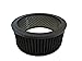 Black Steel Muscle Car Style 6 3/8 in Air Cleaner Black Element, For Custom Or Classic Car Truck Rat Rod Or Hot Rod model, For 4bbl Carburetors With 5 1/8 in neck, Air Cleaner Part Number 2292BK/BK